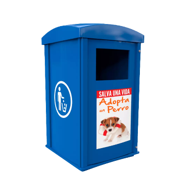 Contenedor PUBLICITARIA 320 L con panel promocional